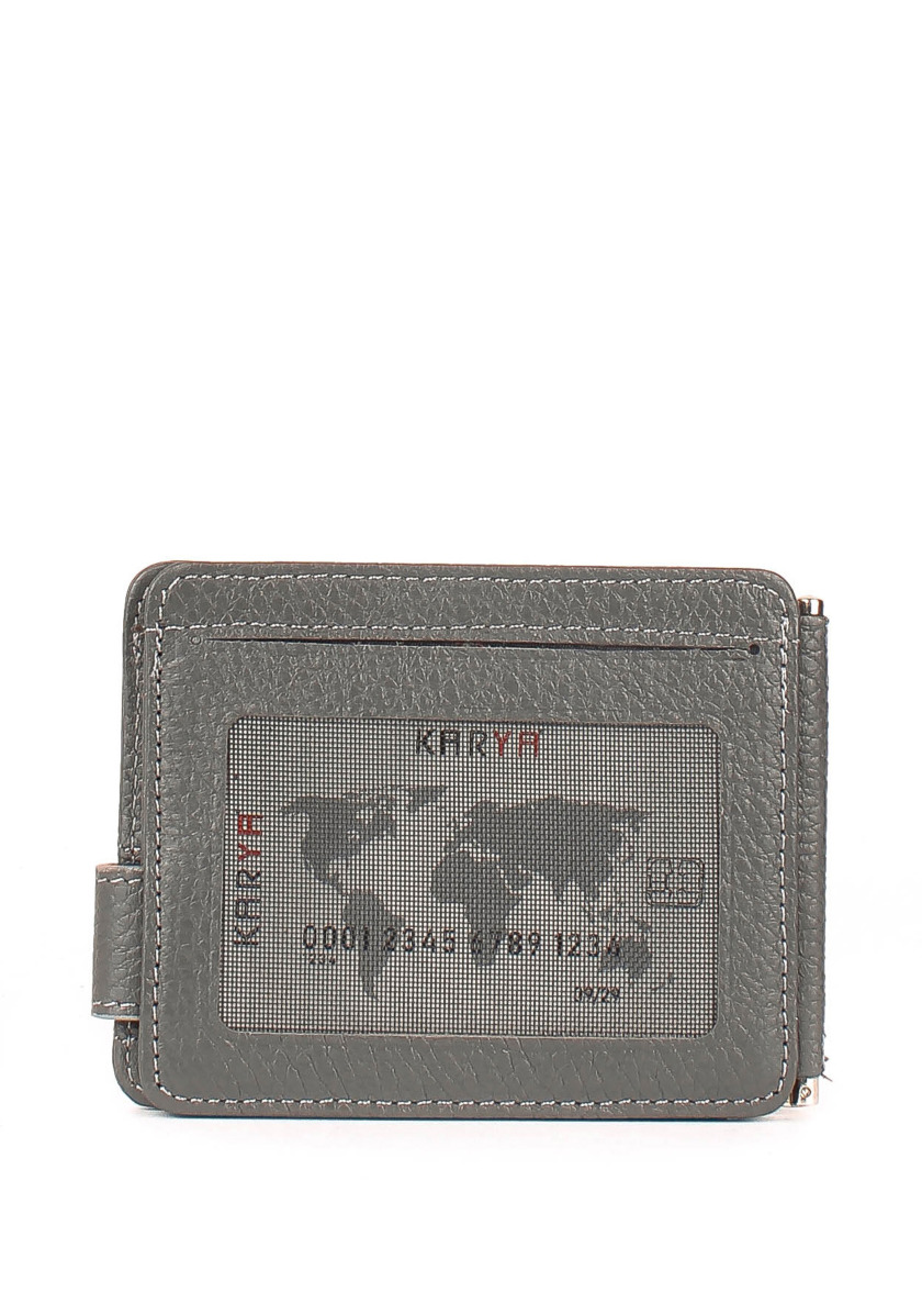 Зажим для купюр Чоловічий Karya 0044-081 темно сірий Зажим для купюр Чоловічий Karya 0044-081 темно сірий
